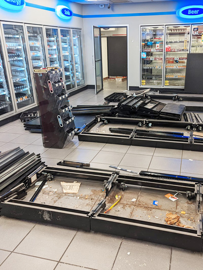 Retail space cleanout